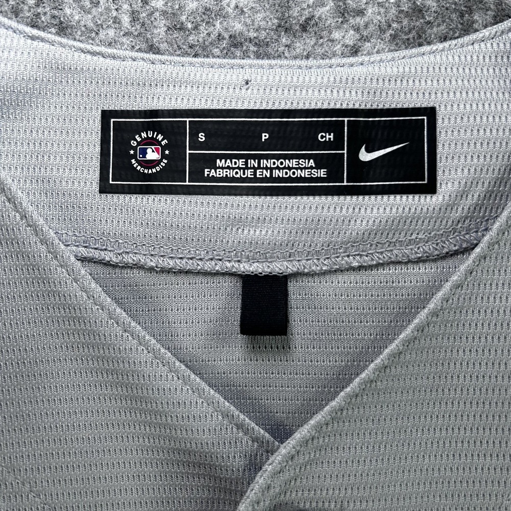 Toronto Blue Jays Nike Baseball Jersey Mens Small Dri Fit Stitched Gray NWOT - Picture 5 of 8